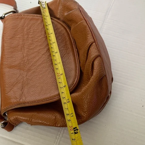 Valentina brown leather crossbody bag (B83) - Picture 9 of 11